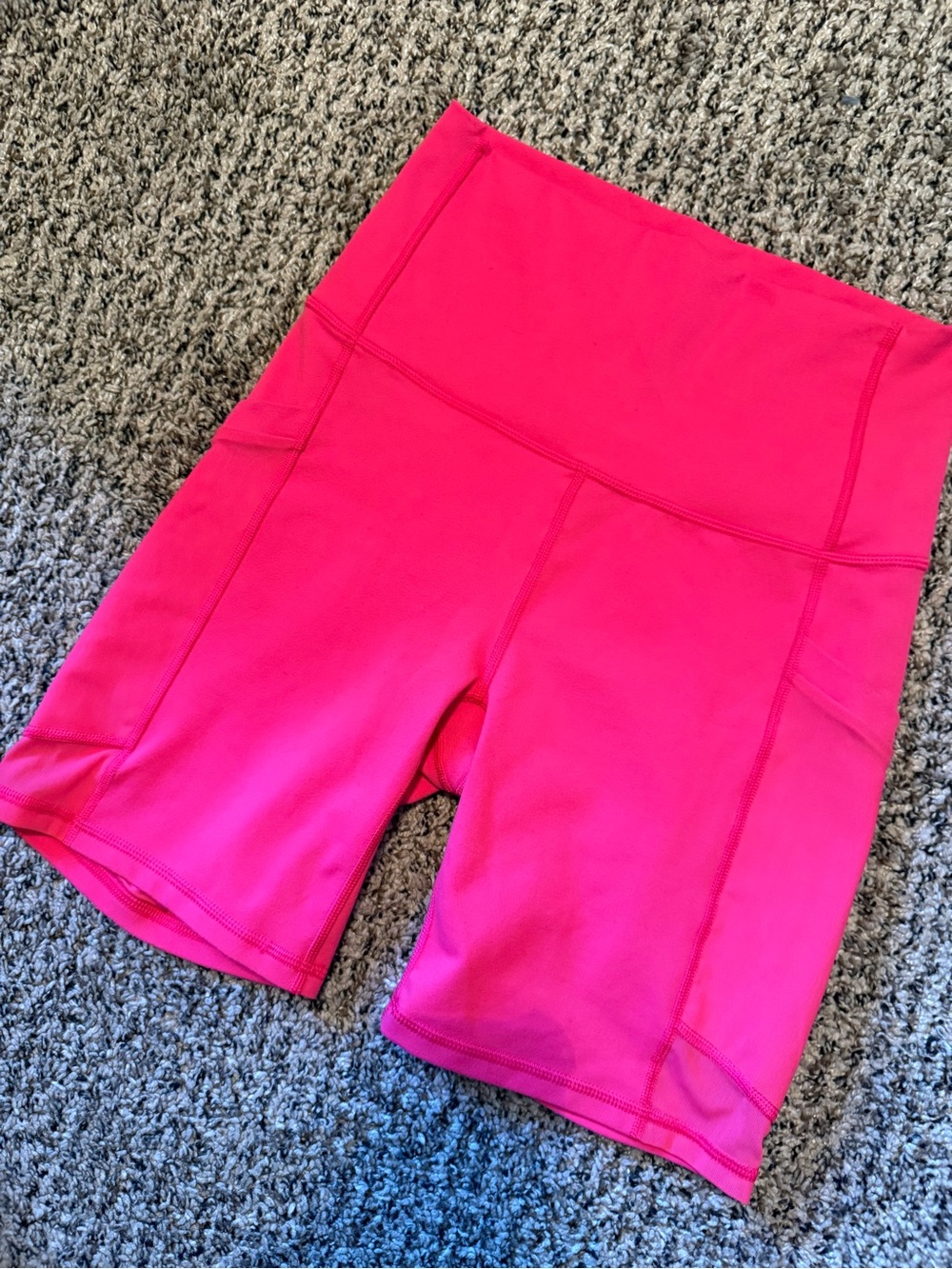 Fabletics Powerhold Pink High-Rise Bike Shorts